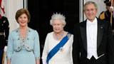 The Queen with President Bush and First Lady