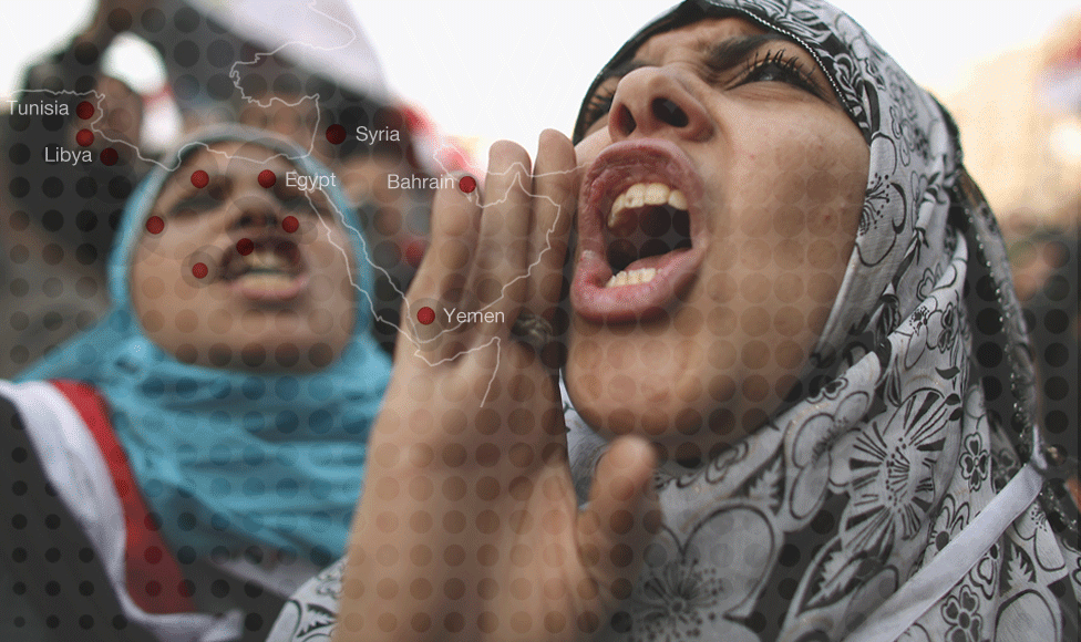 Image: Woman shouting during protest