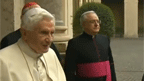 Pope Benedict XVI leaves Vatican on final day