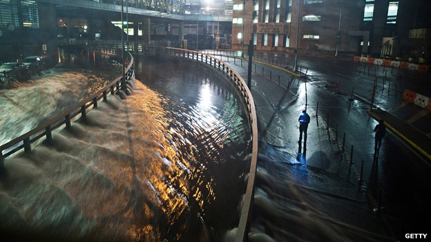 Battery Tunnel floods