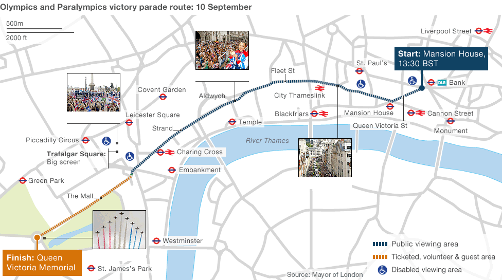 Map: Parade route