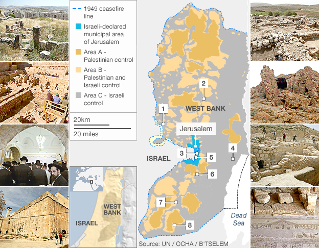 West Bank map