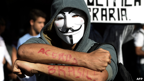 Protesters in Salvador