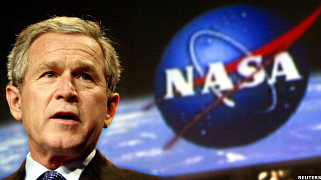 In 2010, the space shuttle, after nearly 30 years of duty, will be retired from service. President George W Bush