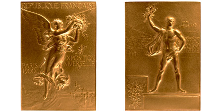 1900 olympic medal. Image courtesy of IOC