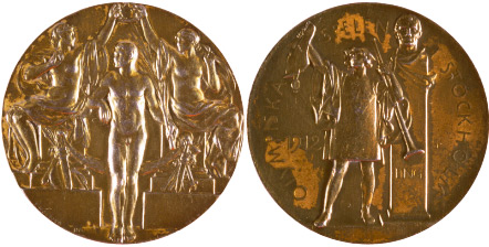 1912 olympic medal. Image courtesy of IOC