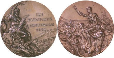 1928 olympic medal. Image courtesy of IOC