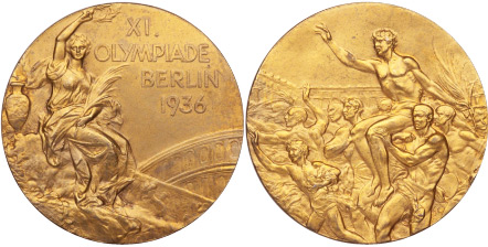 1936 olympic medal. Image courtesy of IOC