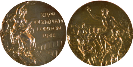 1948 olympic medal. Image courtesy of IOC