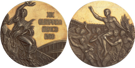 1968 olympic medal. Image courtesy of IOC