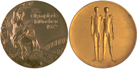 1972 olympic medal. Image courtesy of IOC