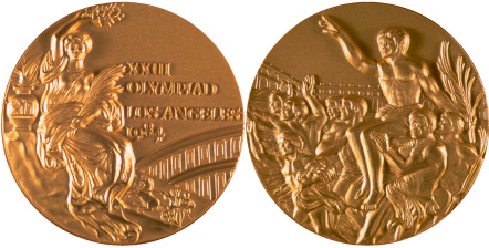 1984 olympic medal. Image courtesy of IOC