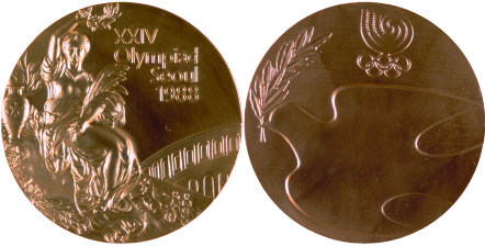 1988 olympic medal. Image courtesy of IOC