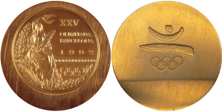 1992 olympic medal. Image courtesy of IOC