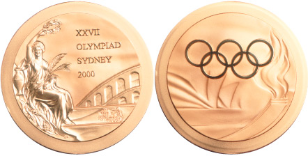 2000 olympic medal. Image courtesy of IOC