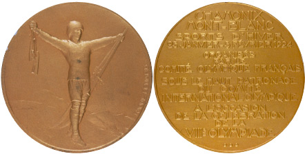 1924 olympic medal. Image courtesy of IOC