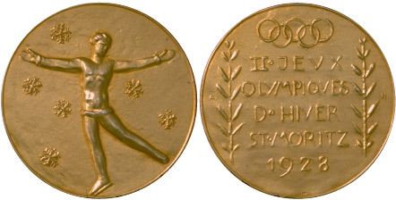 1928 olympic medal. Image courtesy of IOC