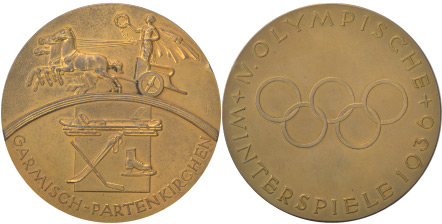 1936 olympic medal. Image courtesy of IOC