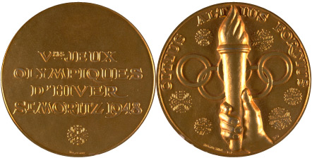 1948 olympic medal. Image courtesy of IOC