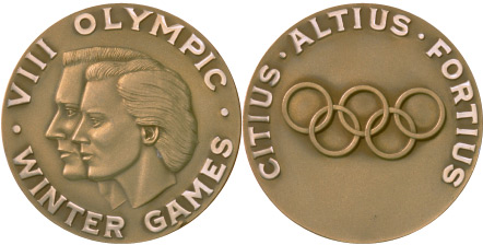 1960 olympic medal. Image courtesy of IOC