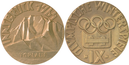 1964 olympic medal. Image courtesy of IOC