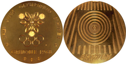 1968 olympic medal. Image courtesy of IOC