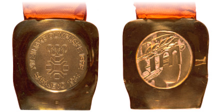 1984 olympic medal. Image courtesy of IOC