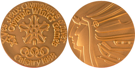 1988 olympic medal. Image courtesy of IOC