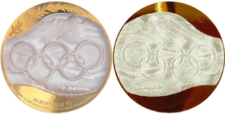 1992 olympic medal. Image courtesy of IOC